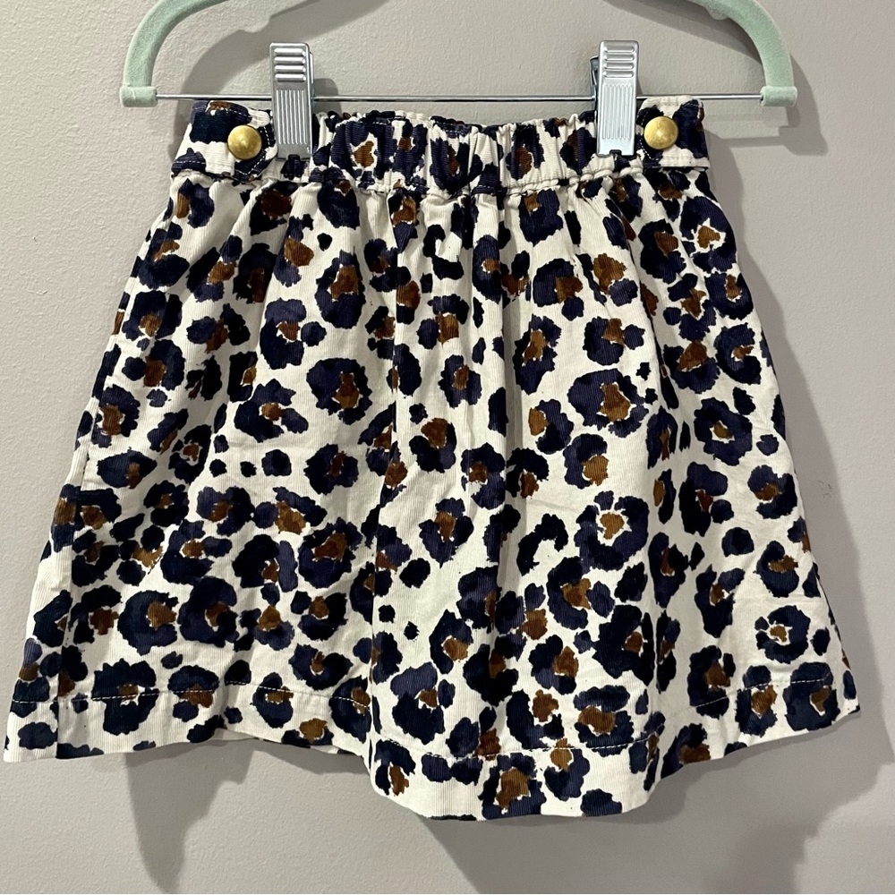 Crewcuts Leopard-Print Corduroy Skirt
